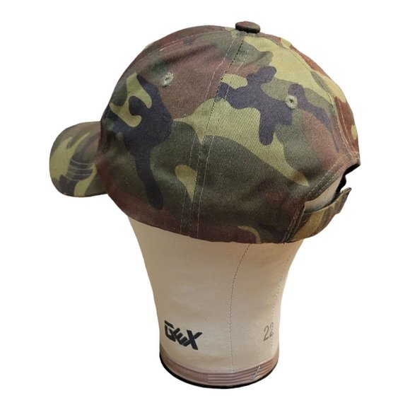 Vintage Camouflage Eagle Flag Mesh Strapback Trucker Hat Baseball Cap 3D Patch - Picture 13 of 13